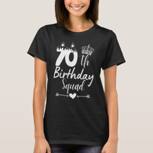 T-shirt 70e anniversaire Squad Party Femmes Hommes Soixant