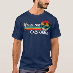 T-shirt 70s 80s en Californie City Santa Cruz