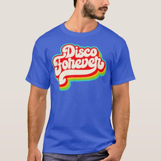 T-shirt 70s Costume Halloween Retro Disco Forever Shirt (Devant)