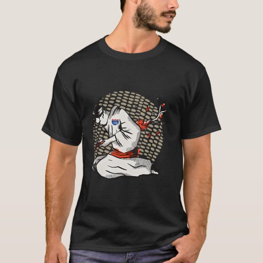 T-shirt 710 - Samurai Harakiri Imprimer sur le dos (Devant)