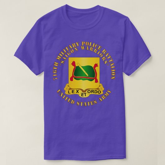 T-shirt 716e Bataillon de police militaire Saigon Guerrier (Design devant)