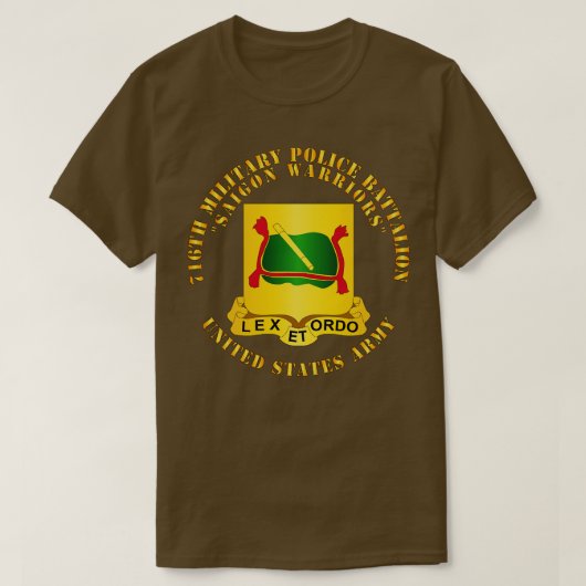 T-shirt 716e Bataillon de police militaire Saigon Guerrier (Design devant)