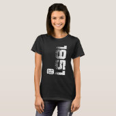 T-shirt 71 ans 1951 71e anniversaire (Devant entier)