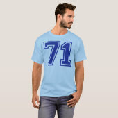 T-shirt 71 - numéro (Devant entier)