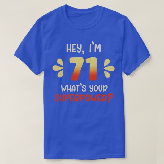 T-shirt 71e anniversaire 2 (Design devant)