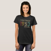 T-shirt 71e anniversaire Cadeau Vintage 1953 71 ans (Devant entier)