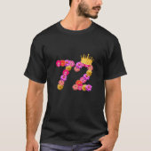 T-shirt 72 Anniversaire Femmes Flower Crown Son My 72n (Devant)