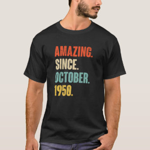 T-shirt 72 ans 72e anniversaire Extraordinaire depuis le 1