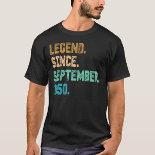 T-shirt 72 ans de légende depuis septembre 1950 72e naissa