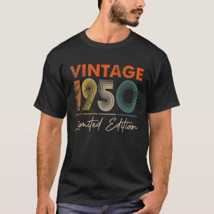T-shirt 72 ans Vintage 1950 72e anniversaire