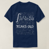 T-shirt 72e anniversaire 72 ans maths geek intégral (Design devant)