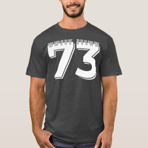 T-shirt 73 Best Regards Morse Translation Funny Amateur