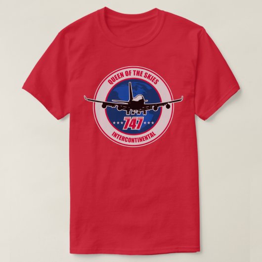 T-shirt 747 Jumbo Jet (Design devant)