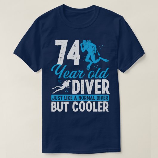 T-shirt 74 Année Plongée Plongée Plongée Snorkel 74 Annive (Design devant)