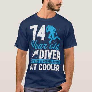 T-shirt 74 Année Plongée Plongée Plongée Snorkel 74 Annive
