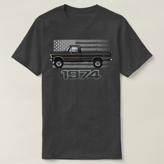 T-shirt 74 Noir (Design devant)
