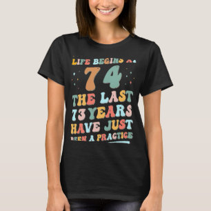 T-shirt 74e anniversaire Homme Femme 2023 Super Life comme