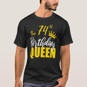 T-shirt 74e anniversaire Reine Joyeux Anniversaire Fami