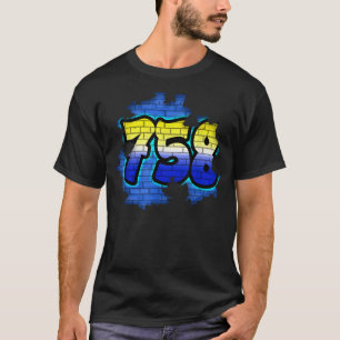 T-shirt 758 Saint Lucia Souvenir Sainte Lucia Drapeau Coul