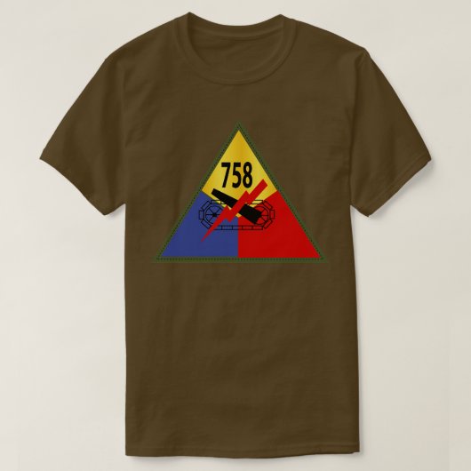 T-shirt 758e Bataillon de chars SSI (Design devant)