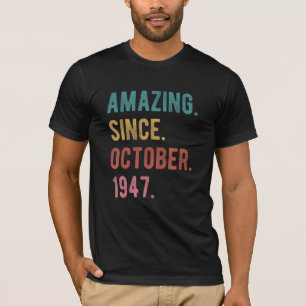 T-shirt 75 ans 75e anniversaire Extraordinaire depuis le 1