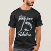 T-shirt 75 Ans C'Est Mon 75E Anniversaire Reine Diamond He (Devant)
