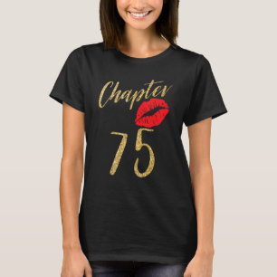 T-shirt 75 ans Lèvres Anniversaire 75e année Groupe d'équi