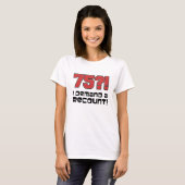 T-shirt 75 ? ! J'exige un recompte (Devant entier)