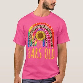 T-shirt 75 Years Old 75th Birthday Tie Dye Sunflower Leopa