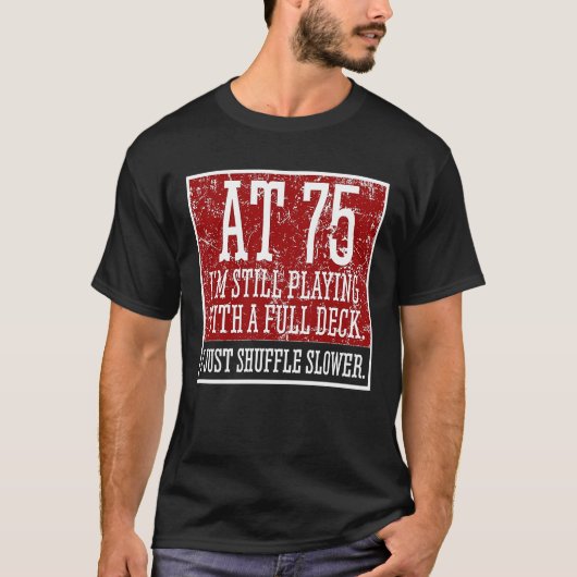 T-shirt 75e anniversaire 75 ans Cartes (Devant)