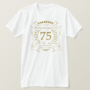T-shirt 75e anniversaire Gag cadeau