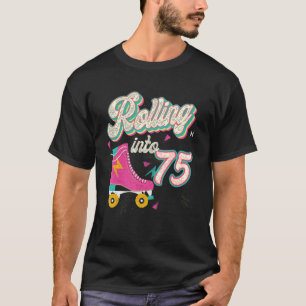 T-shirt 75e anniversaire Roller Skates rouler en 75 ans