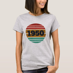 T-shirt 75e anniversaire vintage personnalisé