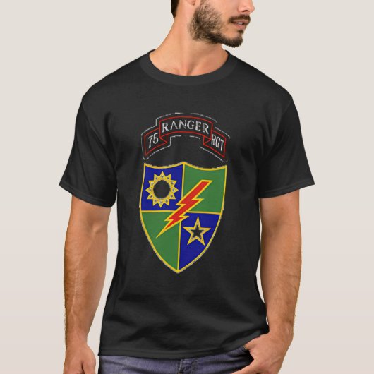 T-shirt 75E Régiment De Rangers - (Devant)