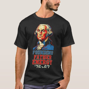 T-shirt 76 67 George Washington Père Fondateur Histoire Fu