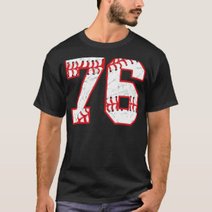 T-shirt 76 Anniversaire de baseball Thème Fête Anniversair