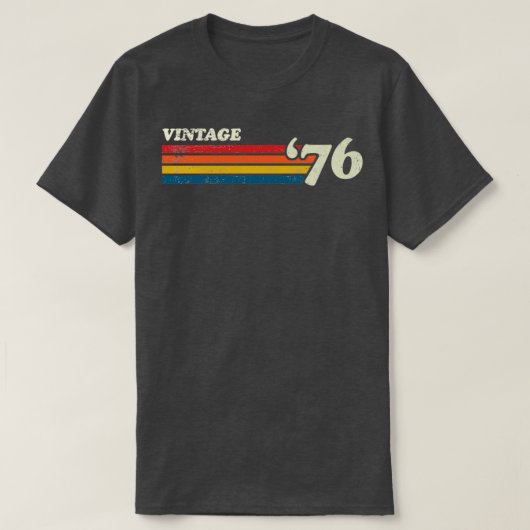 T-shirt 76 STRIPES RÉTRO vintages (Design devant)