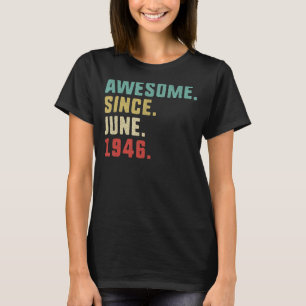 T-shirt 76e anniversaire Hommes stupéfaits depuis juin 194