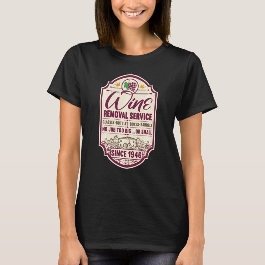 T-shirt 76e Anniversaire I Service d'enlèvement de vin I V (Devant)