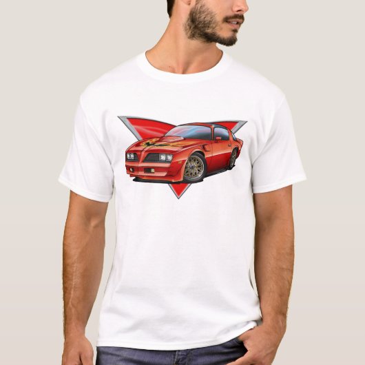T-shirt 77-78 Firebird rouge MERCI (Devant)