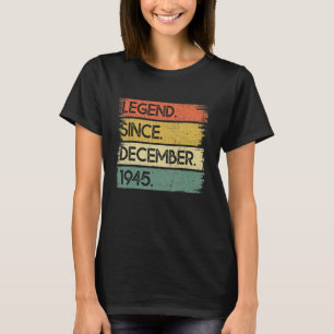 T-shirt 77 ans de légende depuis décembre 1945 77e naissan