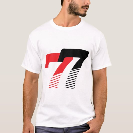 T-shirt 77 Conception de Sport Moderne (Devant)