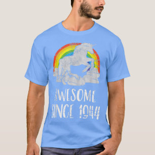 T-shirt 77ème anniversaire, licorne vintage, stupéfiant de