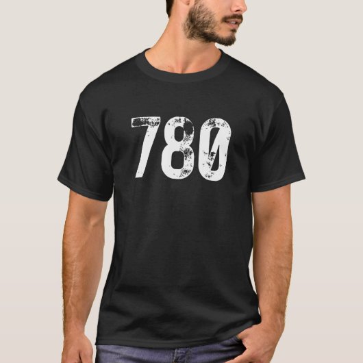 T-shirt 780 Area Code Edmonton AB Mobile Telephone Area Co (Devant)