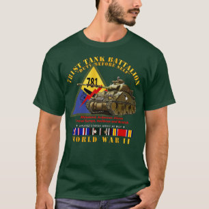 T-shirt 781e Bataillon de chars d'assaut en service avant