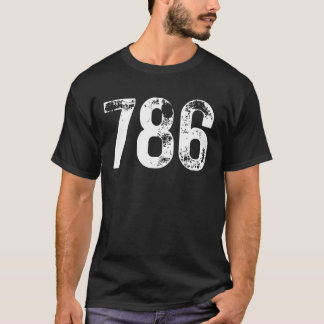 T-shirt 786 Indicatif régional Miami FL Téléphone mobile I