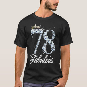 T-shirt 78 Ans C'Est Mon 78e Anniversaire Reine Diamond He