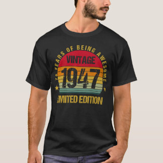 T-shirt 78 Ans Soixante-Dix-Huit 1947 78e Anniversaire Mig
