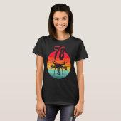 T-shirt 78e Anniversaire I Télécommande Rétro Drones Avec (Devant entier)