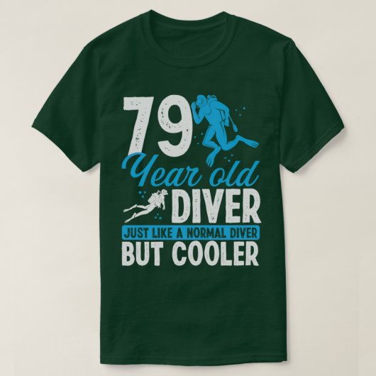 T-shirt 79 Année Plongée Plongée Plongée Snorkel 79 Annive (Design devant)
